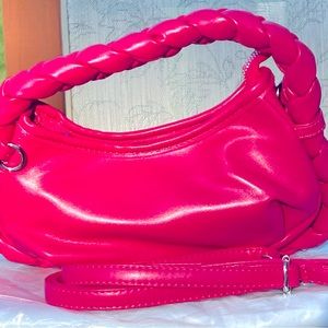 Braided handle purse